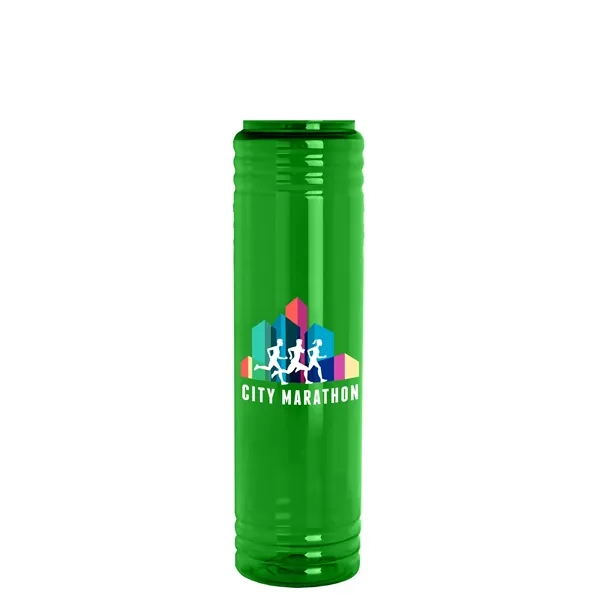 32 oz. Transparent Bottle with Flip Straw lid. Slim Cylinder Design... from ASI 40480 Koozie Group
