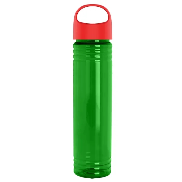 32 oz. Transparent Bottle with Oval Crest lid. Slim Cylinder Design... from ASI 40480 Koozie Group