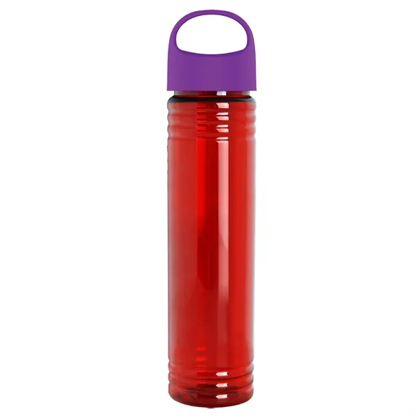 32 oz. Transparent Bottle with Oval Crest lid. Slim Cylinder Design... from ASI 40480 Koozie Group