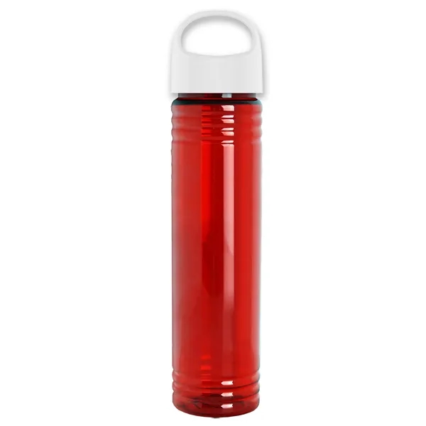 32 oz. Transparent Bottle with Oval Crest lid. Slim Cylinder Design... from ASI 40480 Koozie Group