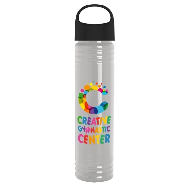32 oz. Transparent Bottle with Oval Crest lid. Slim Cylinder Design... from ASI 40480 Koozie Group