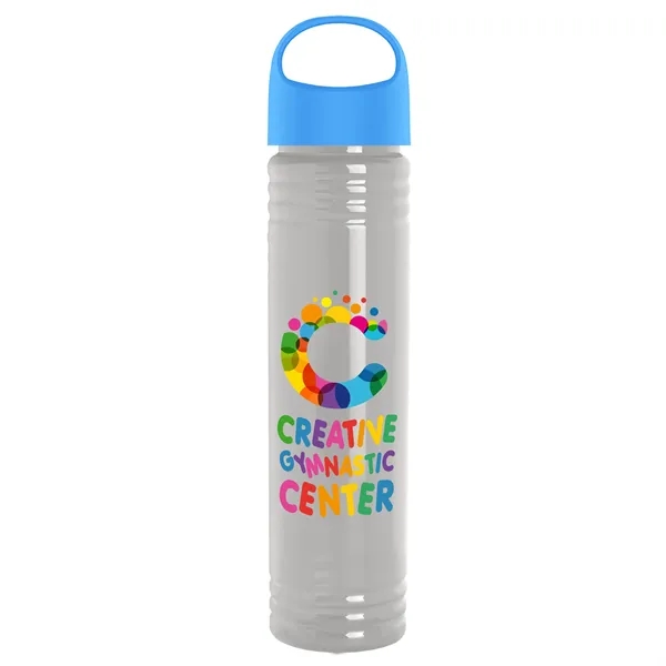 32 oz. Transparent Bottle with Oval Crest lid. Slim Cylinder Design... from ASI 40480 Koozie Group