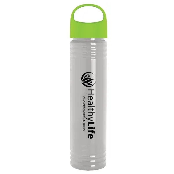 32 oz. Transparent Bottle with Oval Crest lid. Slim Cylinder Design... from ASI 40480 Koozie Group