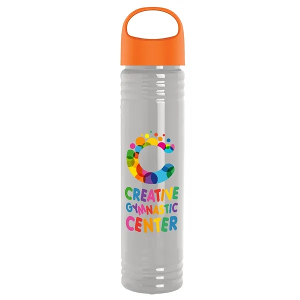 32 oz. Transparent Bottle with Oval Crest lid. Slim Cylinder Design... from ASI 40480 Koozie Group