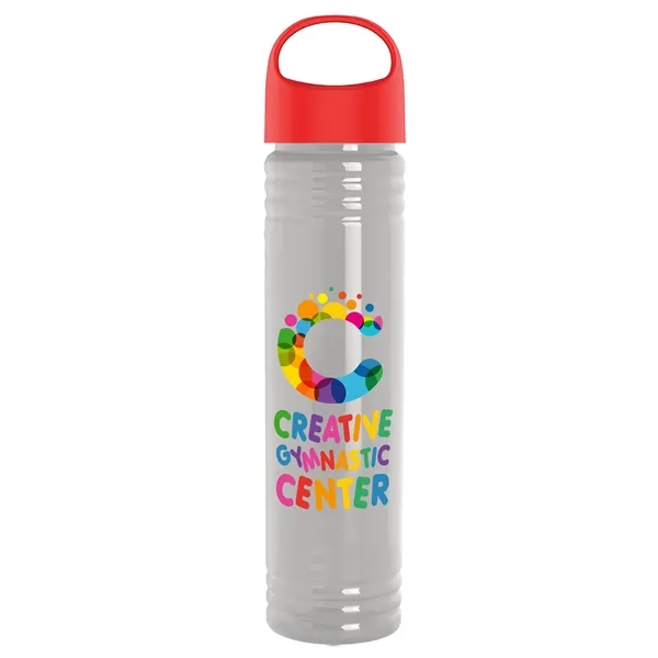 32 oz. Transparent Bottle with Oval Crest lid. Slim Cylinder Design... from ASI 40480 Koozie Group