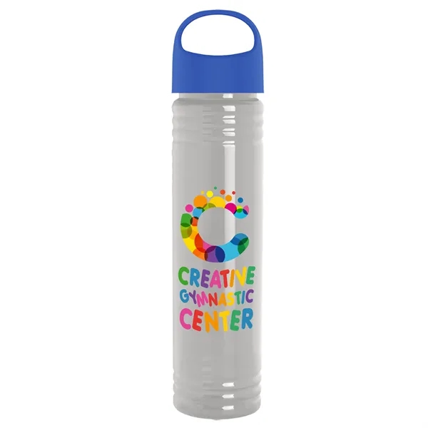 32 oz. Transparent Bottle with Oval Crest lid. Slim Cylinder Design... from ASI 40480 Koozie Group