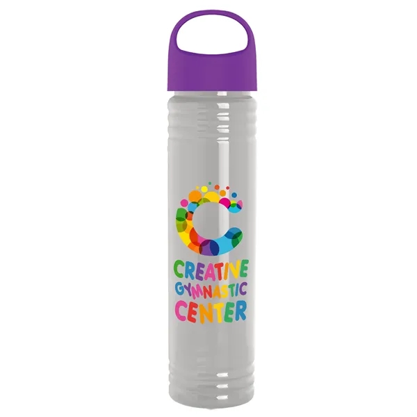 32 oz. Transparent Bottle with Oval Crest lid. Slim Cylinder Design... from ASI 40480 Koozie Group