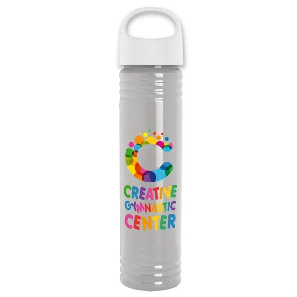 32 oz. Transparent Bottle with Oval Crest lid. Slim Cylinder Design... from ASI 40480 Koozie Group