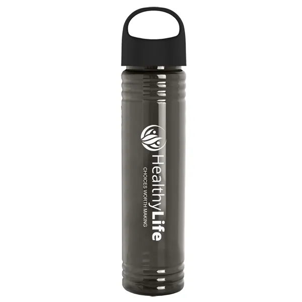 32 oz. Transparent Bottle with Oval Crest lid. Slim Cylinder Design... from ASI 40480 Koozie Group