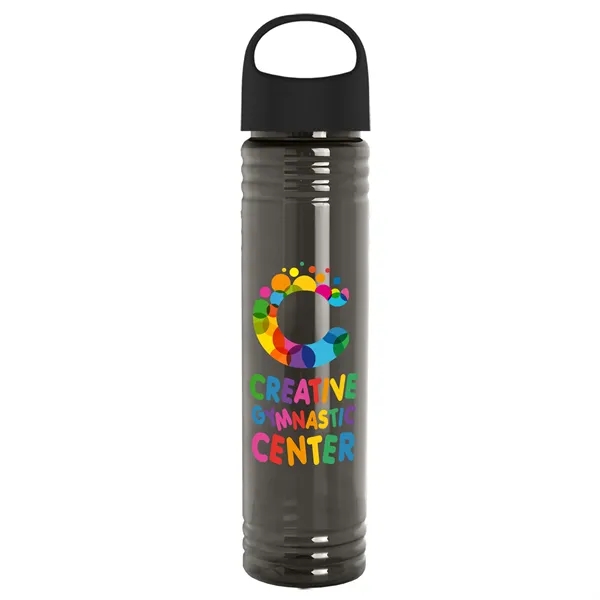 32 oz. Transparent Bottle with Oval Crest lid. Slim Cylinder Design... from ASI 40480 Koozie Group