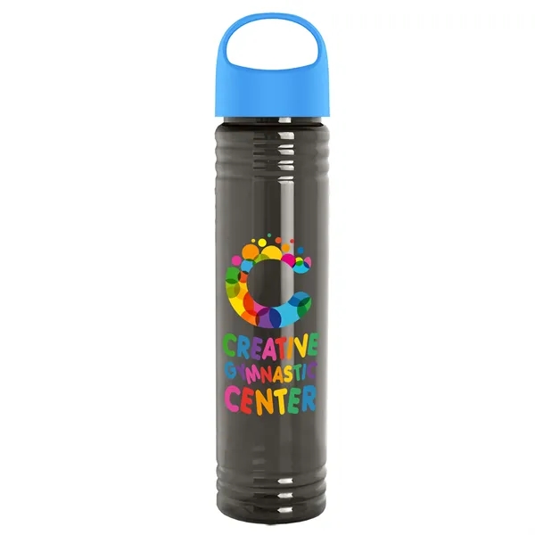 32 oz. Transparent Bottle with Oval Crest lid. Slim Cylinder Design... from ASI 40480 Koozie Group