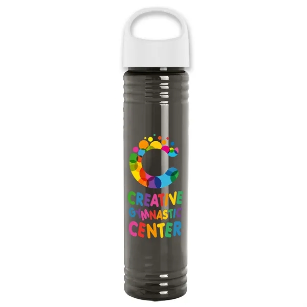 32 oz. Transparent Bottle with Oval Crest lid. Slim Cylinder Design... from ASI 40480 Koozie Group