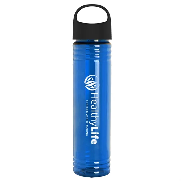 32 oz. Transparent Bottle with Oval Crest lid. Slim Cylinder Design... from ASI 40480 Koozie Group