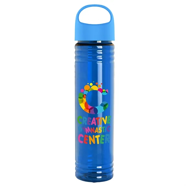 32 oz. Transparent Bottle with Oval Crest lid. Slim Cylinder Design... from ASI 40480 Koozie Group
