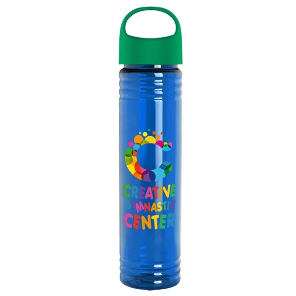 32 oz. Transparent Bottle with Oval Crest lid. Slim Cylinder Design... from ASI 40480 Koozie Group