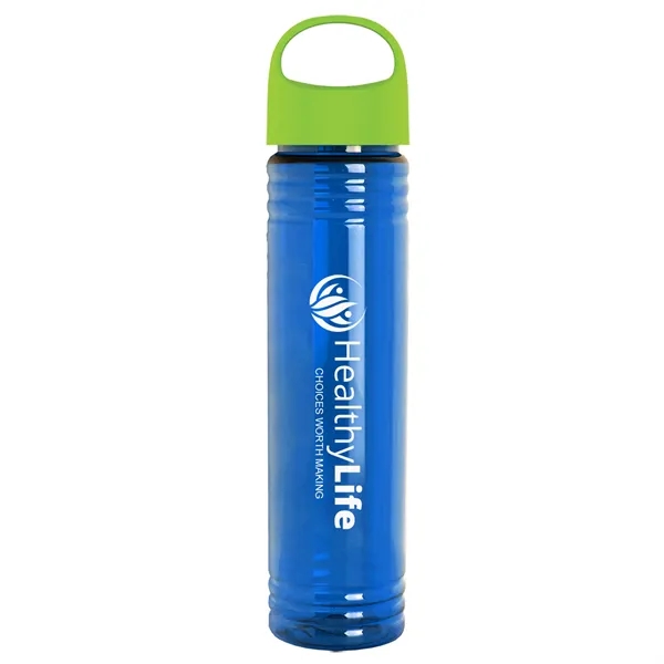 32 oz. Transparent Bottle with Oval Crest lid. Slim Cylinder Design... from ASI 40480 Koozie Group