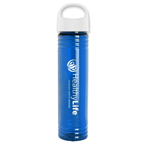 32 oz. Transparent Bottle with Oval Crest lid. Slim Cylinder Design... from ASI 40480 Koozie Group
