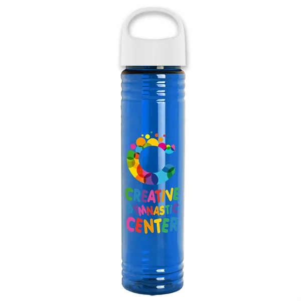 32 oz. Transparent Bottle with Oval Crest lid. Slim Cylinder Design... from ASI 40480 Koozie Group