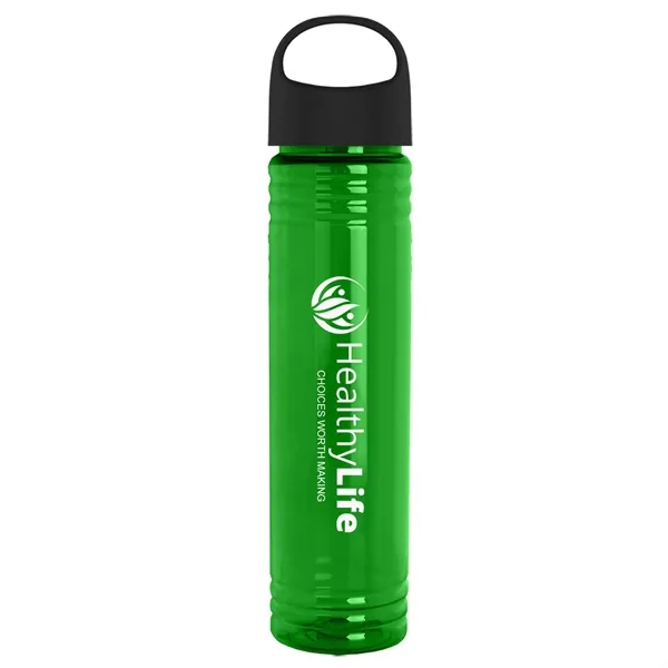32 oz. Transparent Bottle with Oval Crest lid. Slim Cylinder Design... from ASI 40480 Koozie Group