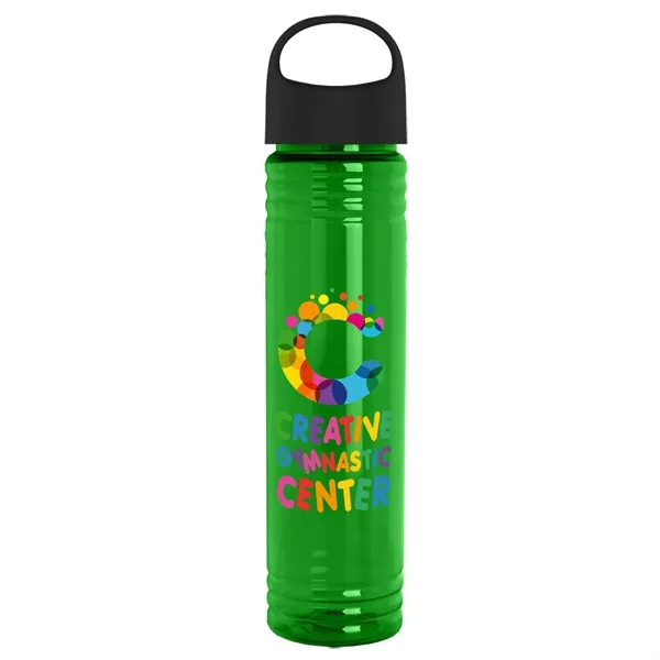 32 oz. Transparent Bottle with Oval Crest lid. Slim Cylinder Design... from ASI 40480 Koozie Group