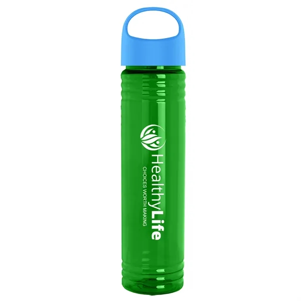 32 oz. Transparent Bottle with Oval Crest lid. Slim Cylinder Design... from ASI 40480 Koozie Group