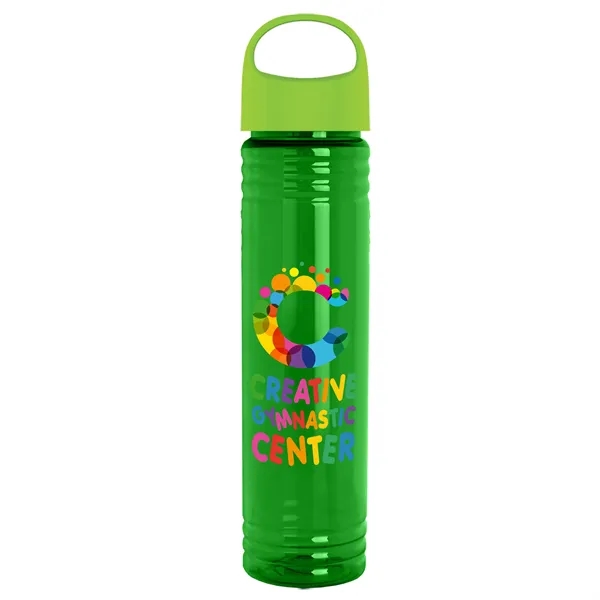 32 oz. Transparent Bottle with Oval Crest lid. Slim Cylinder Design... from ASI 40480 Koozie Group