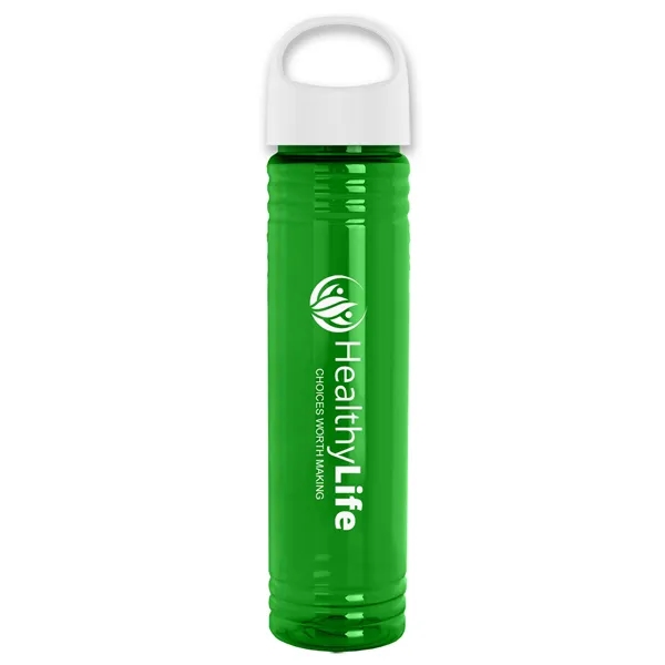 32 oz. Transparent Bottle with Oval Crest lid. Slim Cylinder Design... from ASI 40480 Koozie Group