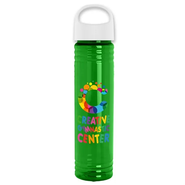 32 oz. Transparent Bottle with Oval Crest lid. Slim Cylinder Design... from ASI 40480 Koozie Group