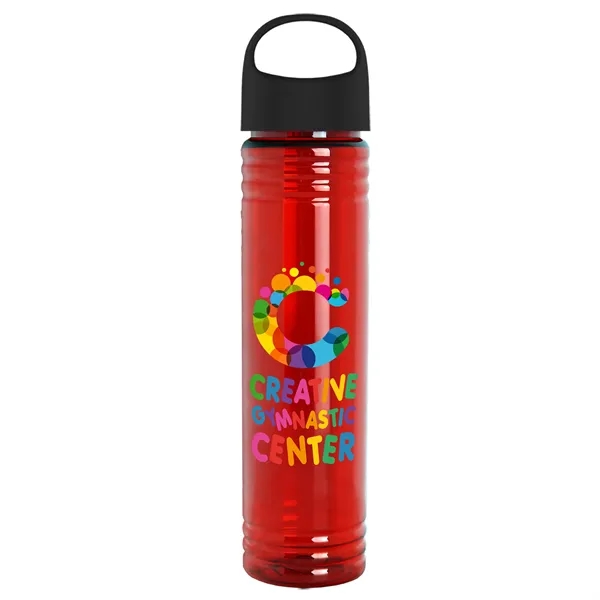 32 oz. Transparent Bottle with Oval Crest lid. Slim Cylinder Design... from ASI 40480 Koozie Group