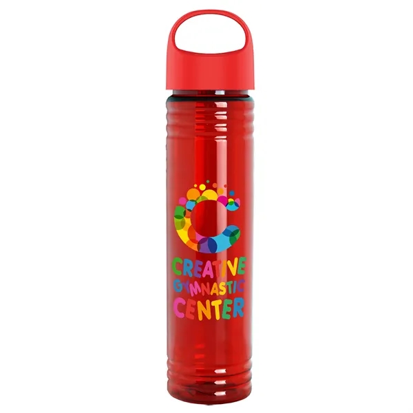 32 oz. Transparent Bottle with Oval Crest lid. Slim Cylinder Design... from ASI 40480 Koozie Group