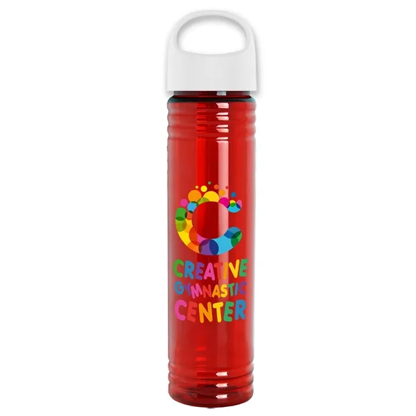 32 oz. Transparent Bottle with Oval Crest lid. Slim Cylinder Design... from ASI 40480 Koozie Group