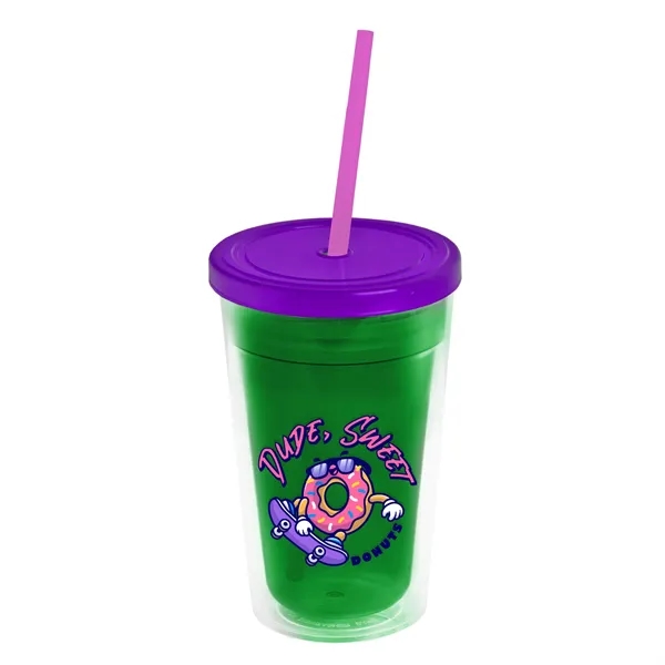 16 oz Double-Wall Insulated Transparent Tumblers... from ASI 40480 Koozie Group