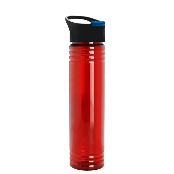 32 oz. Transparent Bottle with Quick Snap lid. Slim Cylinder Design... from ASI 40480 Koozie Group