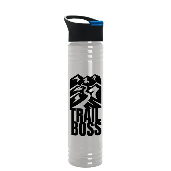 32 oz. Transparent Bottle with Quick Snap lid. Slim Cylinder Design... from ASI 40480 Koozie Group