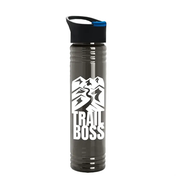 32 oz. Transparent Bottle with Quick Snap lid. Slim Cylinder Design... from ASI 40480 Koozie Group