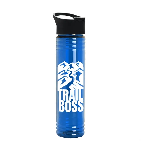 32 oz. Transparent Bottle with Quick Snap lid. Slim Cylinder Design... from ASI 40480 Koozie Group