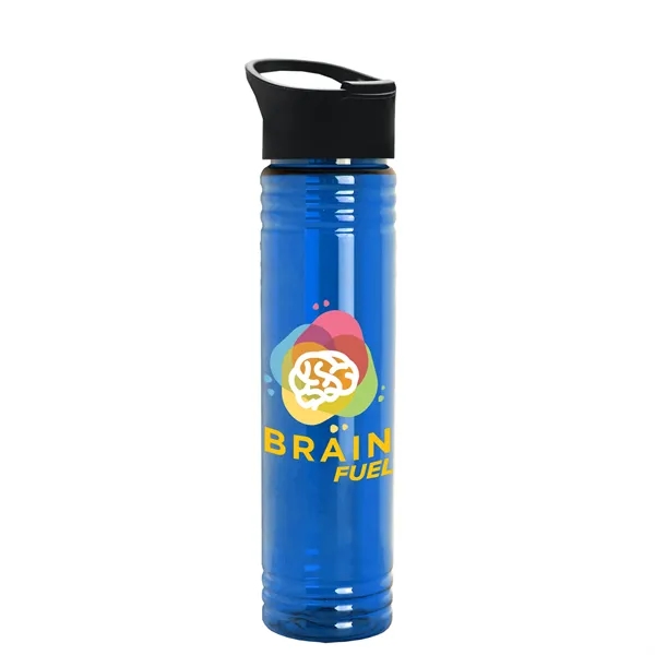 32 oz. Transparent Bottle with Quick Snap lid. Slim Cylinder Design... from ASI 40480 Koozie Group