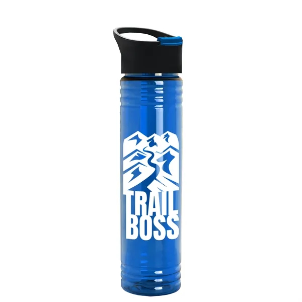 32 oz. Transparent Bottle with Quick Snap lid. Slim Cylinder Design... from ASI 40480 Koozie Group