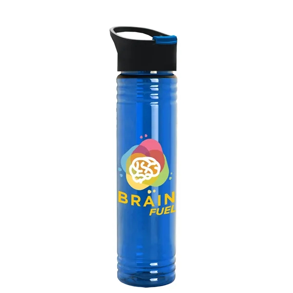 32 oz. Transparent Bottle with Quick Snap lid. Slim Cylinder Design... from ASI 40480 Koozie Group