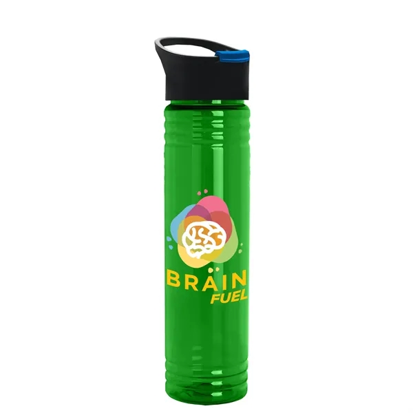 32 oz. Transparent Bottle with Quick Snap lid. Slim Cylinder Design... from ASI 40480 Koozie Group