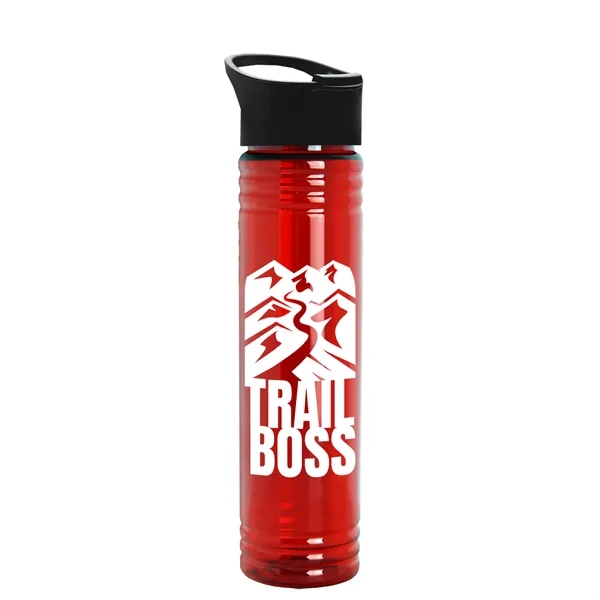 32 oz. Transparent Bottle with Quick Snap lid. Slim Cylinder Design... from ASI 40480 Koozie Group