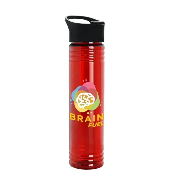 32 oz. Transparent Bottle with Quick Snap lid. Slim Cylinder Design... from ASI 40480 Koozie Group