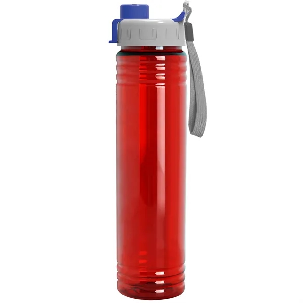 32 oz. Transparent Bottle with Quick Snap lid. Slim Cylinder Design... from ASI 40480 Koozie Group
