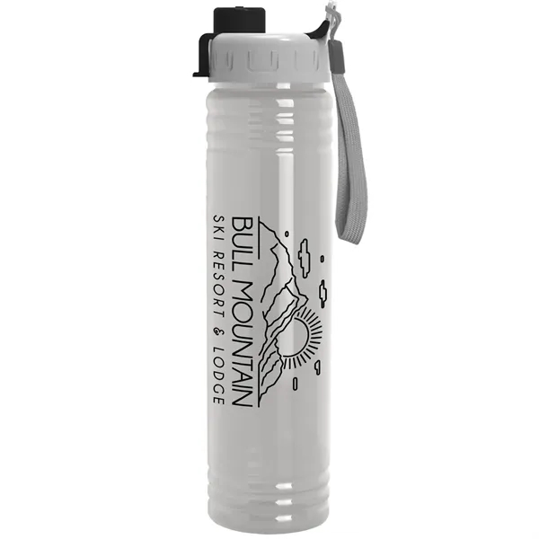 32 oz. Transparent Bottle with Quick Snap lid. Slim Cylinder Design... from ASI 40480 Koozie Group