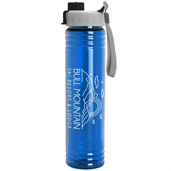 32 oz. Transparent Bottle with Quick Snap lid. Slim Cylinder Design... from ASI 40480 Koozie Group