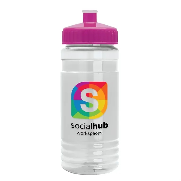 Transparent sports bottle, 2 oz. Straight-wall design with Push-Pull lid... from ASI 40480 Koozie Group