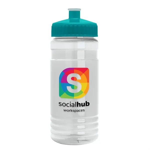 Transparent sports bottle, 2 oz. Straight-wall design with Push-Pull lid... from ASI 40480 Koozie Group