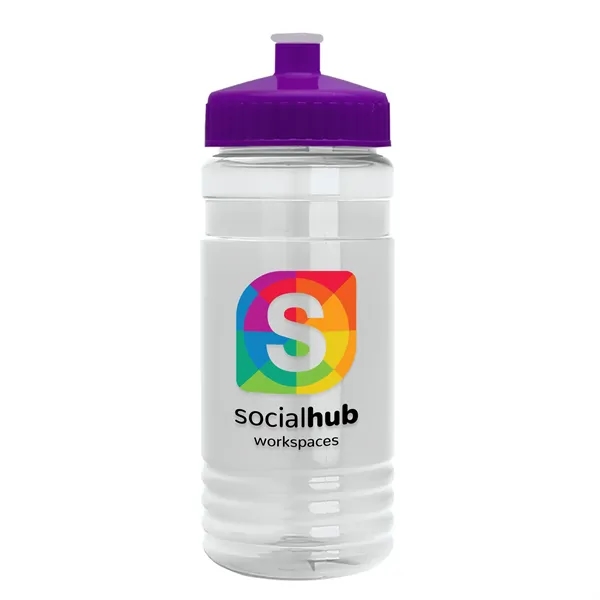 Transparent sports bottle, 2 oz. Straight-wall design with Push-Pull lid... from ASI 40480 Koozie Group