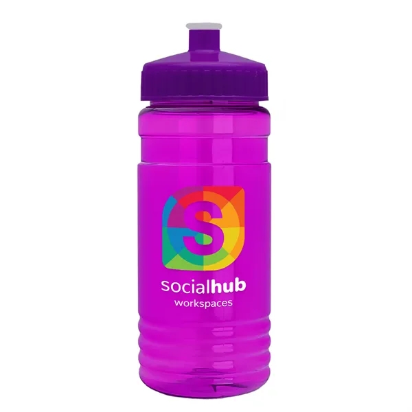 Transparent sports bottle, 2 oz. Straight-wall design with Push-Pull lid... from ASI 40480 Koozie Group