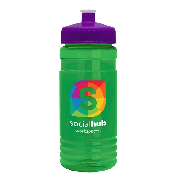 Transparent sports bottle, 2 oz. Straight-wall design with Push-Pull lid... from ASI 40480 Koozie Group